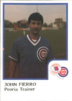 1986 ProCards Peoria Chiefs #NNO John Fierro Front