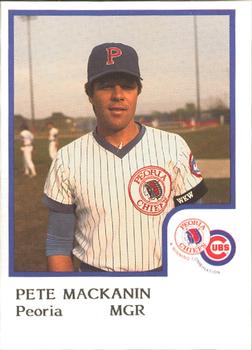 1986 ProCards Peoria Chiefs #NNO Pete Mackanin Front