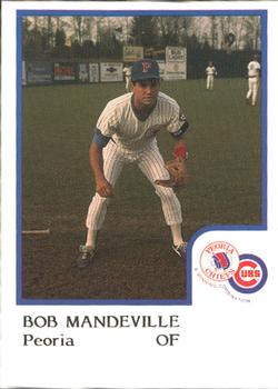 1986 ProCards Peoria Chiefs #NNO Bob Mandeville Front
