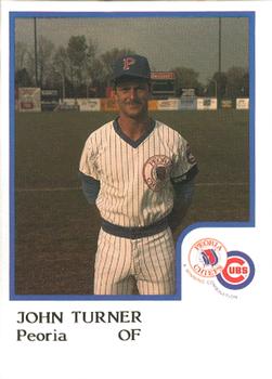 1986 ProCards Peoria Chiefs #NNO John Turner Front