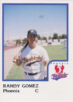 1986 ProCards Phoenix Firebirds #NNO Randy Gomez Front
