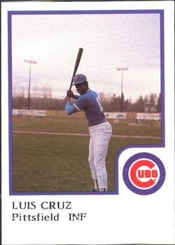 1986 ProCards Pittsfield Cubs #5 Luis Cruz Front