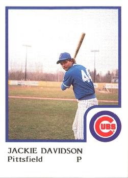 1986 ProCards Pittsfield Cubs #6 Jackie Davidson Front
