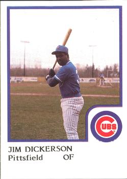 1986 ProCards Pittsfield Cubs #7 Jim Dickerson Front