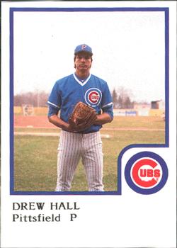 1986 ProCards Pittsfield Cubs #8 Drew Hall Front
