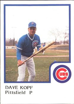 1986 ProCards Pittsfield Cubs #11 Dave Kopf Front