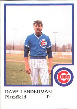 1986 ProCards Pittsfield Cubs #13 Dave Lenderman Front