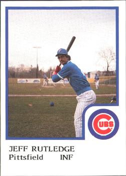 1986 ProCards Pittsfield Cubs #21 Jeff Rutledge Front