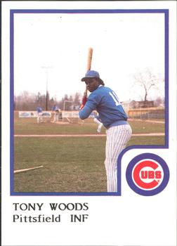 1986 ProCards Pittsfield Cubs #25 Tony Woods Front