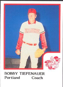1986 ProCards Portland Beavers #NNO Bobby Tiefenauer Front