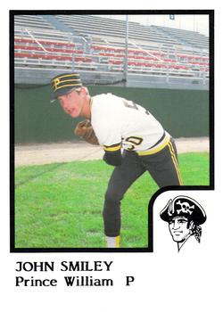 1986 ProCards Prince William Pirates #24 John Smiley Front