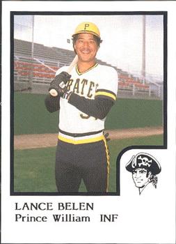 1986 ProCards Prince William Pirates #2 Lance Belen Front