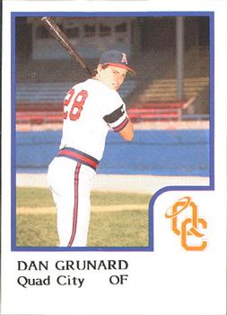 1986 ProCards Quad City Angels #13 Dan Grunhard Front