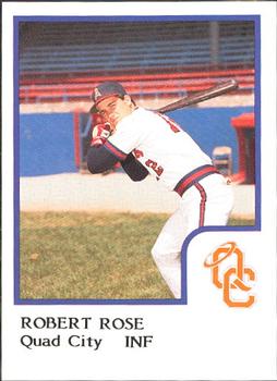 1986 ProCards Quad City Angels #29 Robert Rose Front