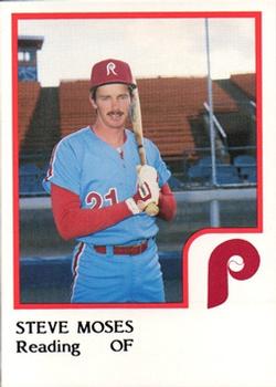 1986 ProCards Reading Phillies #18 Steve Moses Front