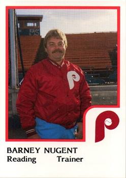 1986 ProCards Reading Phillies #20 Barney Nugent Front