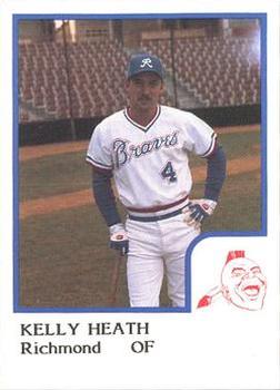 1986 ProCards Richmond Braves #9 Kelly Heath Front