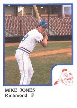 1986 ProCards Richmond Braves #10 Mike Jones Front