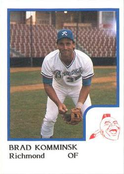 1986 ProCards Richmond Braves #11 Brad Komminsk Front