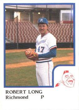 1986 ProCards Richmond Braves #12 Robert Long Front