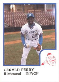 1986 ProCards Richmond Braves #16 Gerald Perry Front