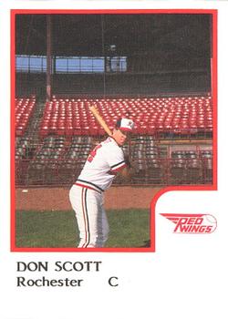 1986 ProCards Rochester Red Wings #NNO Don Scott Front