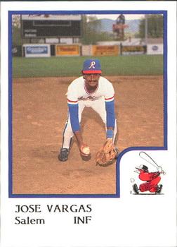 1986 ProCards Salem Red Birds #26 Jose Vargas Front