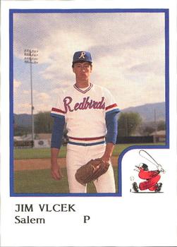 1986 ProCards Salem Red Birds #27 Jim Vlcek Front