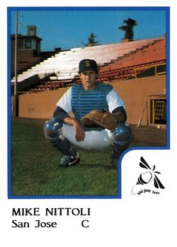 1986 ProCards San Jose Bees #15 Mike Nittoli Front