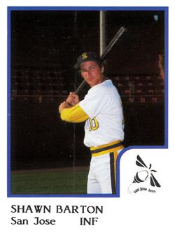 1986 ProCards San Jose Bees #2 Shawn Barton Front