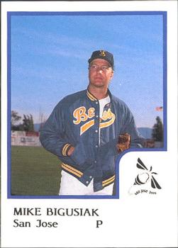 1986 ProCards San Jose Bees #3 Mike Bigusiak Front
