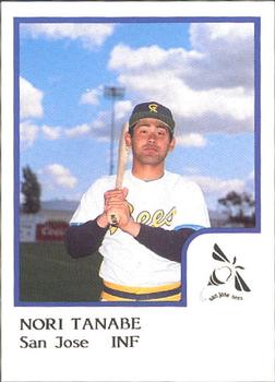 1986 ProCards San Jose Bees #20 Norio Tanabe Front