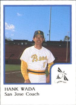 1986 ProCards San Jose Bees #23 Hank Wada Front