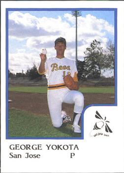 1986 ProCards San Jose Bees #25 George Yokota Front