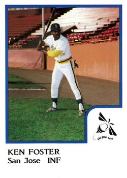 1986 ProCards San Jose Bees #7 Ken Foster Front
