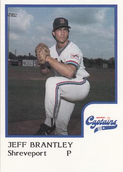 1986 ProCards Shreveport Captains #1 Jeff Brantley Front