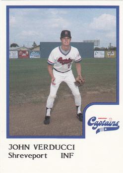 1986 ProCards Shreveport Captains #26 John Verducci Front