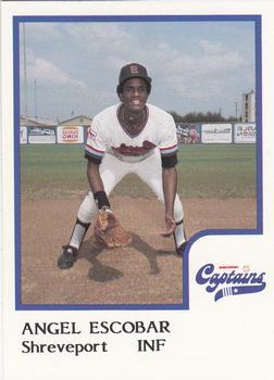1986 ProCards Shreveport Captains #7 Angel Escobar Front