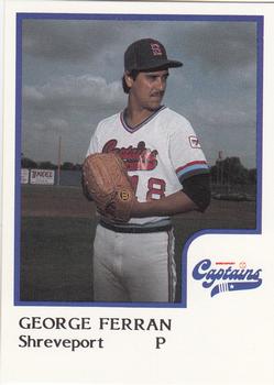 1986 ProCards Shreveport Captains #8 George Ferran Front