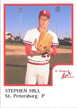 1986 ProCards St. Petersburg Cardinals #12 Stephen Hill Front