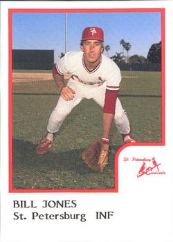 1986 ProCards St. Petersburg Cardinals #16 Bill Jones Front