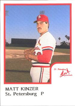 1986 ProCards St. Petersburg Cardinals #17 Matt Kinzer Front