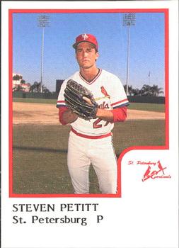1986 ProCards St. Petersburg Cardinals #24 Steven Petitt Front