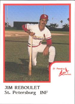 1986 ProCards St. Petersburg Cardinals #26 Jim Reboulet Front
