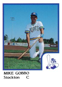 1986 ProCards Stockton Ports #10 Mike Gobbo Front