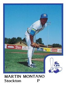 1986 ProCards Stockton Ports #18 Martin Montano Front