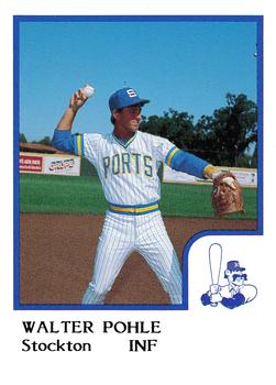 1986 ProCards Stockton Ports #21 Walter Pohle Front