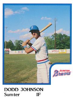1986 ProCards Sumter Braves #11 Dodd Johnson Front