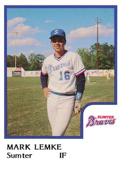 1986 ProCards Sumter Braves #16 Mark Lemke Front