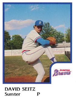 1986 ProCards Sumter Braves #25 David Seitz Front